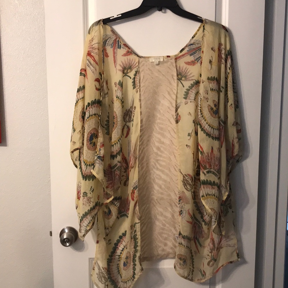 Sheer kimono top